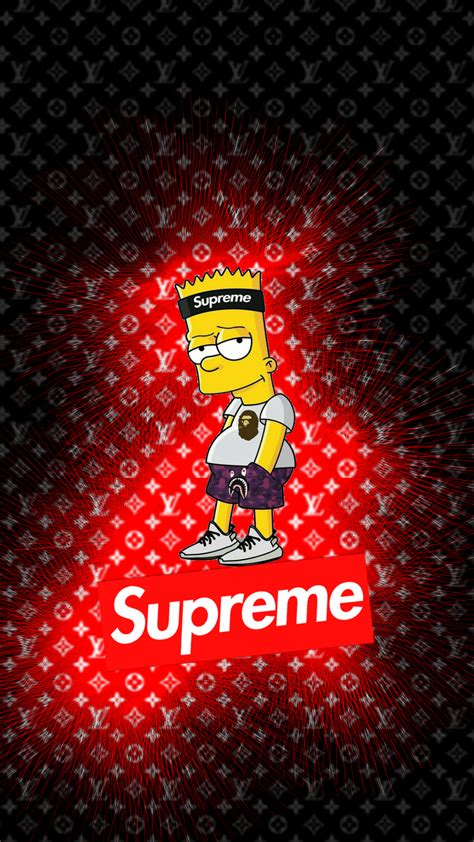 bart simpson louis vuitton wallpaper|Supreme Louis Vuitton Bart Simpson Wallpaper.